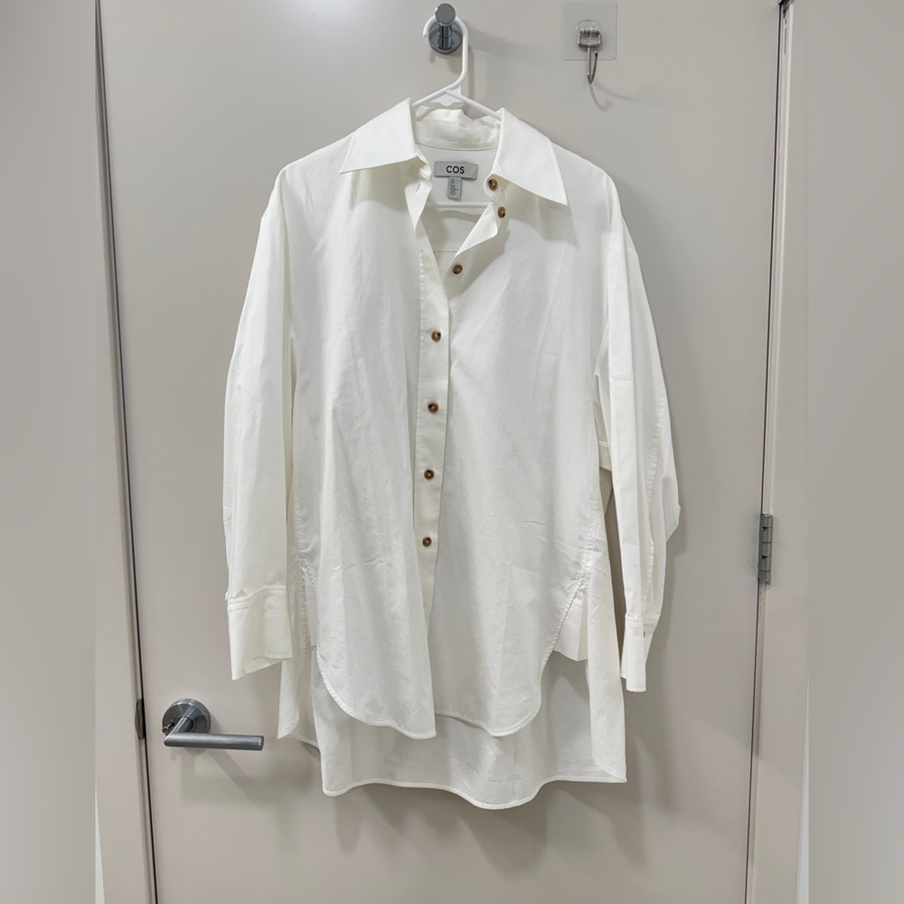 COS classic white Button-Down Shirt oversized